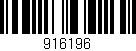 Código de barras (EAN, GTIN, SKU, ISBN): '916196'
