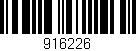 Código de barras (EAN, GTIN, SKU, ISBN): '916226'