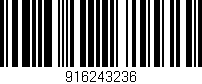 Código de barras (EAN, GTIN, SKU, ISBN): '916243236'