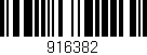 Código de barras (EAN, GTIN, SKU, ISBN): '916382'