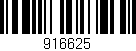 Código de barras (EAN, GTIN, SKU, ISBN): '916625'