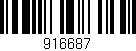 Código de barras (EAN, GTIN, SKU, ISBN): '916687'