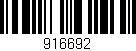 Código de barras (EAN, GTIN, SKU, ISBN): '916692'