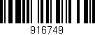 Código de barras (EAN, GTIN, SKU, ISBN): '916749'
