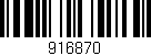 Código de barras (EAN, GTIN, SKU, ISBN): '916870'