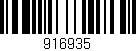 Código de barras (EAN, GTIN, SKU, ISBN): '916935'