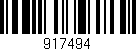 Código de barras (EAN, GTIN, SKU, ISBN): '917494'