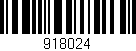 Código de barras (EAN, GTIN, SKU, ISBN): '918024'