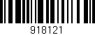 Código de barras (EAN, GTIN, SKU, ISBN): '918121'