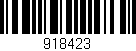 Código de barras (EAN, GTIN, SKU, ISBN): '918423'