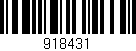 Código de barras (EAN, GTIN, SKU, ISBN): '918431'