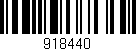 Código de barras (EAN, GTIN, SKU, ISBN): '918440'