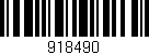 Código de barras (EAN, GTIN, SKU, ISBN): '918490'