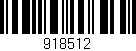 Código de barras (EAN, GTIN, SKU, ISBN): '918512'