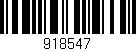Código de barras (EAN, GTIN, SKU, ISBN): '918547'