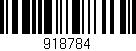 Código de barras (EAN, GTIN, SKU, ISBN): '918784'