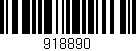 Código de barras (EAN, GTIN, SKU, ISBN): '918890'