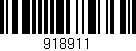 Código de barras (EAN, GTIN, SKU, ISBN): '918911'