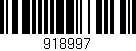 Código de barras (EAN, GTIN, SKU, ISBN): '918997'