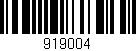 Código de barras (EAN, GTIN, SKU, ISBN): '919004'