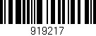 Código de barras (EAN, GTIN, SKU, ISBN): '919217'