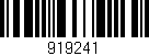 Código de barras (EAN, GTIN, SKU, ISBN): '919241'