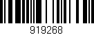 Código de barras (EAN, GTIN, SKU, ISBN): '919268'