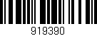 Código de barras (EAN, GTIN, SKU, ISBN): '919390'