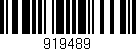 Código de barras (EAN, GTIN, SKU, ISBN): '919489'