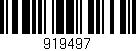 Código de barras (EAN, GTIN, SKU, ISBN): '919497'