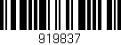 Código de barras (EAN, GTIN, SKU, ISBN): '919837'