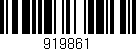 Código de barras (EAN, GTIN, SKU, ISBN): '919861'