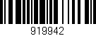 Código de barras (EAN, GTIN, SKU, ISBN): '919942'