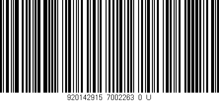 Código de barras (EAN, GTIN, SKU, ISBN): '920142915_7002263_0_U'