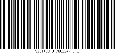 Código de barras (EAN, GTIN, SKU, ISBN): '920143310_7002247_0_U'