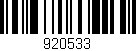Código de barras (EAN, GTIN, SKU, ISBN): '920533'