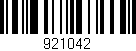 Código de barras (EAN, GTIN, SKU, ISBN): '921042'