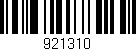 Código de barras (EAN, GTIN, SKU, ISBN): '921310'