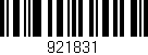 Código de barras (EAN, GTIN, SKU, ISBN): '921831'