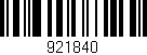 Código de barras (EAN, GTIN, SKU, ISBN): '921840'