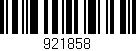 Código de barras (EAN, GTIN, SKU, ISBN): '921858'