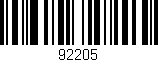 Código de barras (EAN, GTIN, SKU, ISBN): '92205'
