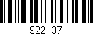 Código de barras (EAN, GTIN, SKU, ISBN): '922137'