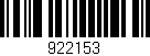 Código de barras (EAN, GTIN, SKU, ISBN): '922153'