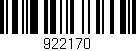 Código de barras (EAN, GTIN, SKU, ISBN): '922170'