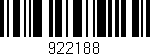 Código de barras (EAN, GTIN, SKU, ISBN): '922188'