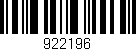 Código de barras (EAN, GTIN, SKU, ISBN): '922196'