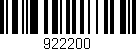 Código de barras (EAN, GTIN, SKU, ISBN): '922200'