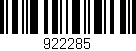 Código de barras (EAN, GTIN, SKU, ISBN): '922285'