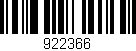 Código de barras (EAN, GTIN, SKU, ISBN): '922366'